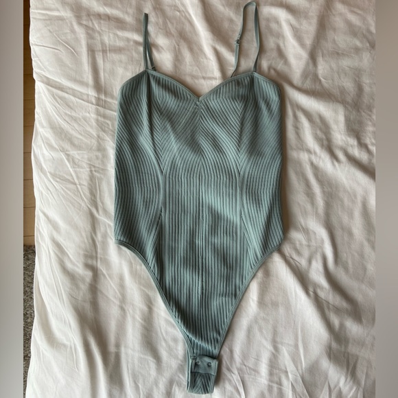 Dynamite - Light Blue Tank Top Bodysuit - Size Medium - Picture 4 of 8